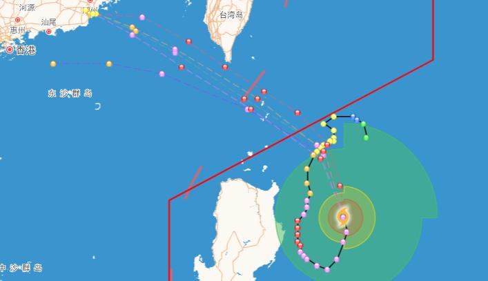 海南台风路径实录，较量与时代的印记
